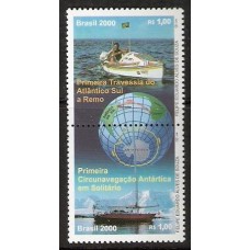 2282-2283-SÉRIE 1ªTRAVESSIA DO ATLANTICO SUL À REMO -00- MINT